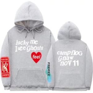 Kanye West Lucky Me I See Ghosts Hoodie-Grey